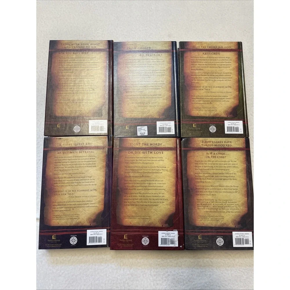 Ted Dekker The Lost Books 1-6 COMPLETE SET Fantasy History Chronicles Hardcover
